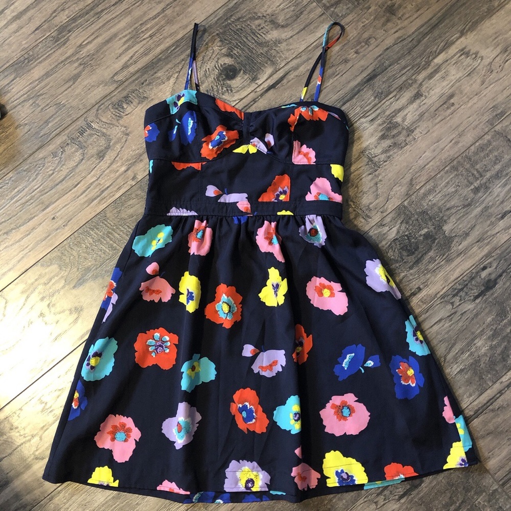 AE Navy and Floral Sundress
